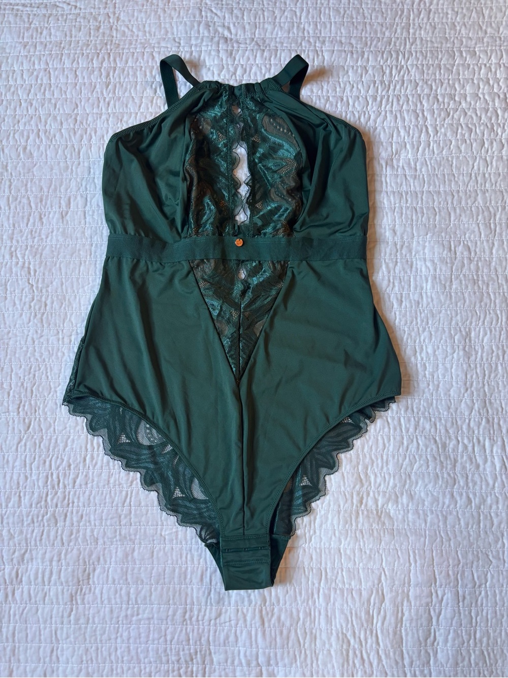 Scantilly Indulgence Bodysuit Green XL